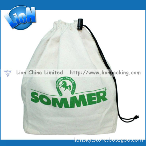 Custom Jewellery Cotton Drawstring Bag for Gifts (E-037)